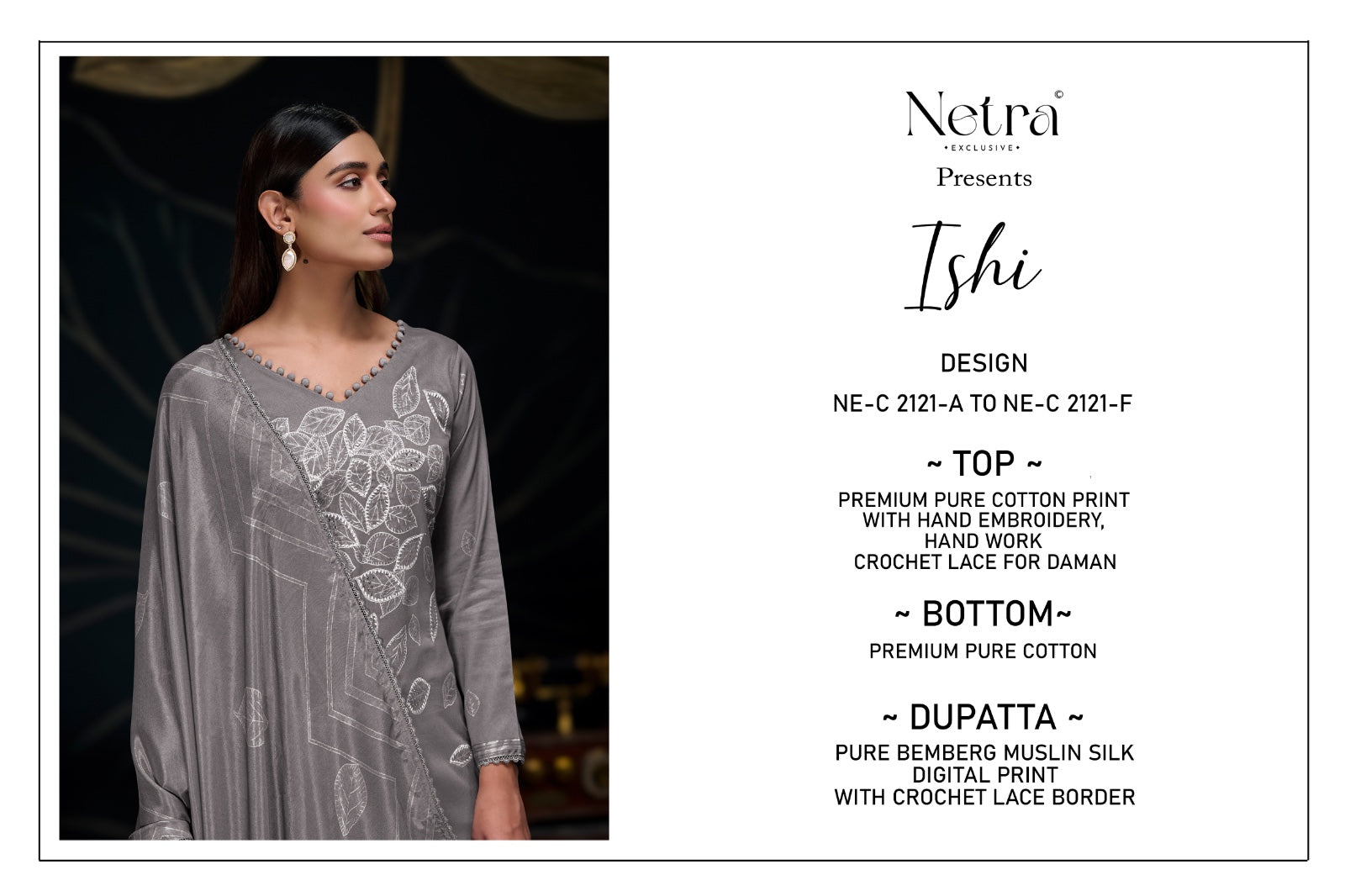 Ishi Netra Cotton Pant Style Suits Supplier Ahmedabad