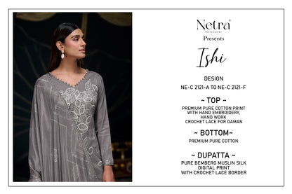 Ishi Netra Cotton Pant Style Suits Supplier Ahmedabad