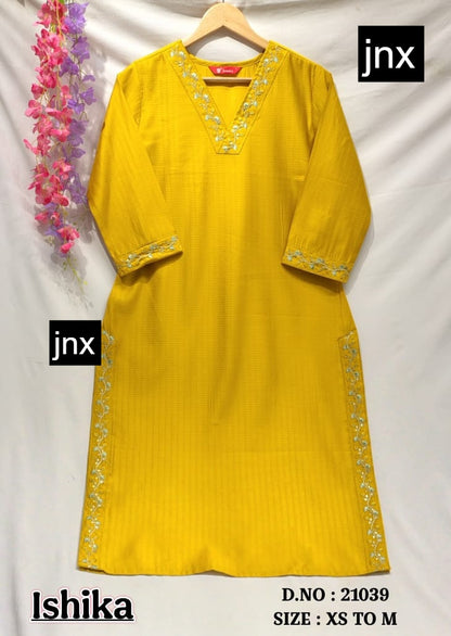 Ishika Jnx Kurti With Pocket Manufacturer