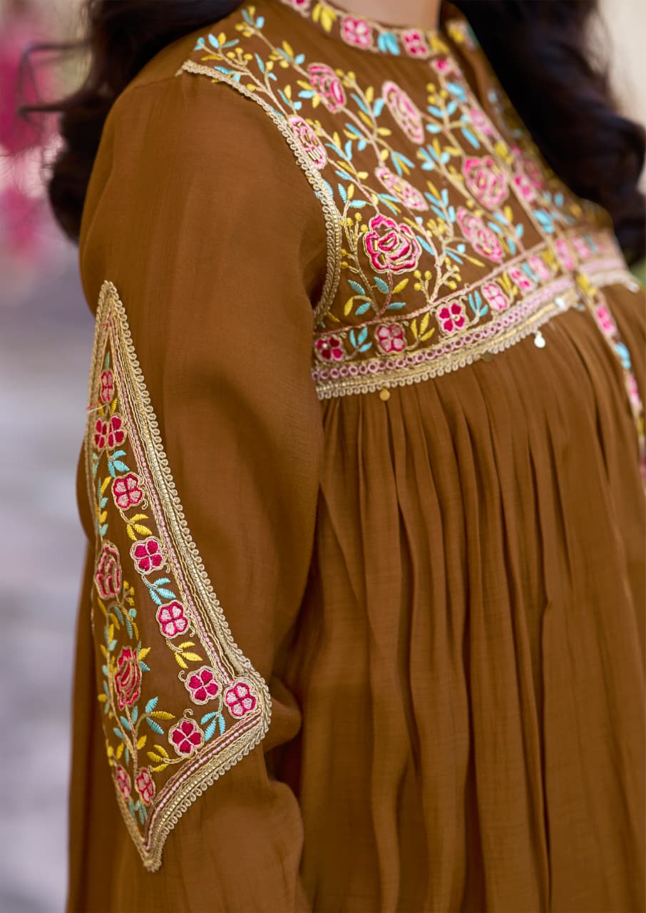 Ishika Karissa Viscose Chanderi Co Ord Set Exporter India