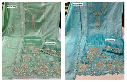 Ishika Nayandeep Silk Salwar Suits Exporter India