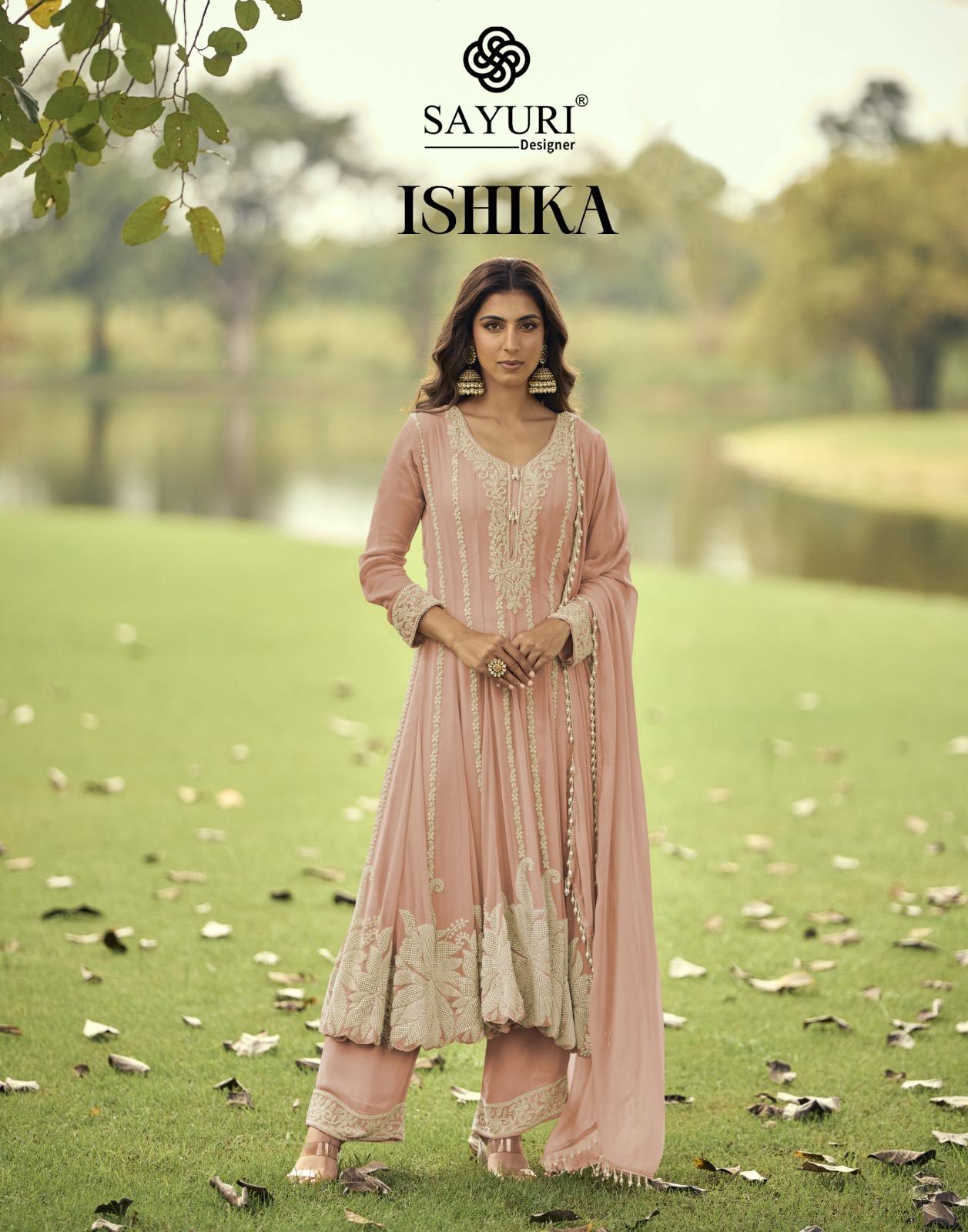 Ishika Sayuri Georgette Readymade Anarkali Suits Wholesale Price