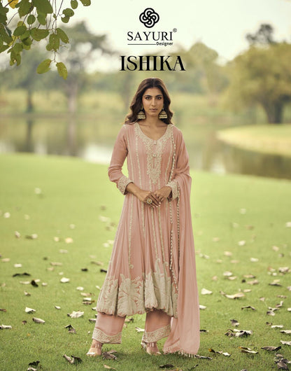 Ishika Sayuri Georgette Readymade Anarkali Suits Wholesale Price