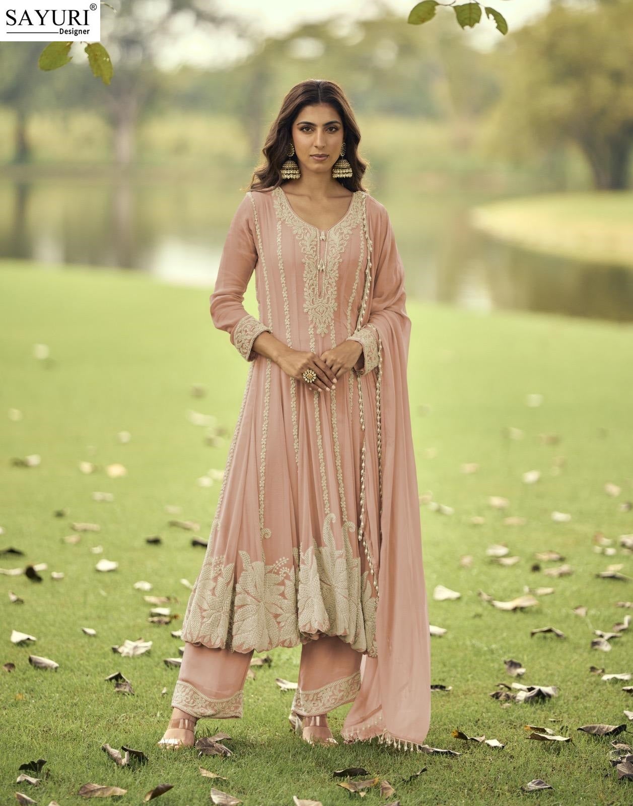 Ishika Sayuri Georgette Readymade Anarkali Suits Wholesale Price