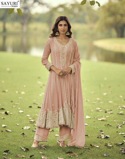 Ishika Sayuri Georgette Readymade Anarkali Suits Wholesale Price