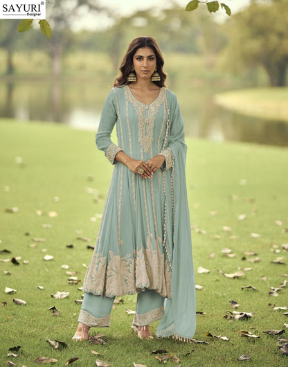 Ishika Sayuri Georgette Readymade Anarkali Suits Wholesale Price