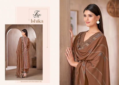 Ishika Tm Pure Corduroy Pashmina Suits Supplier Gujarat