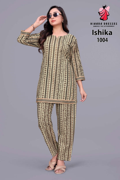 Ishika Vol 1 Hiaara Cotton Co Ord Set Wholesaler India