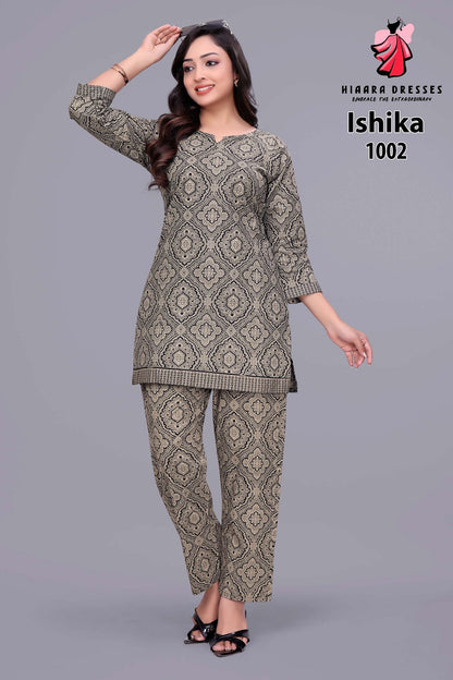 Ishika Vol 1 Hiaara Cotton Co Ord Set Wholesaler India