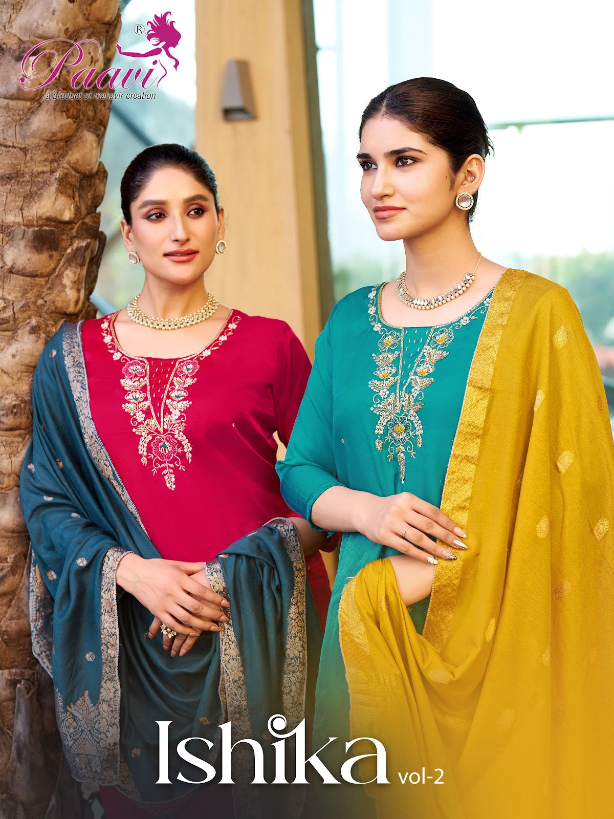 Ishika Vol 2 Paavi Roman Readymade Pant Style Suits Supplier India