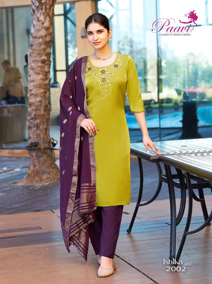 Ishika Vol 2 Paavi Roman Readymade Pant Style Suits Supplier India