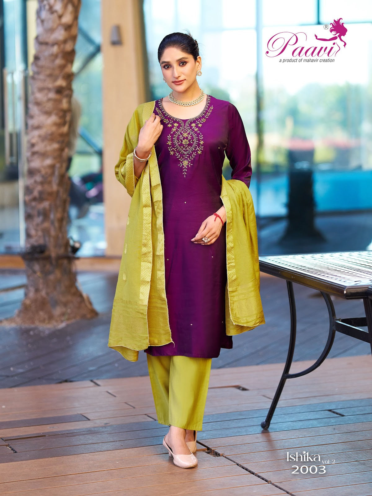 Ishika Vol 2 Paavi Roman Readymade Pant Style Suits Supplier India