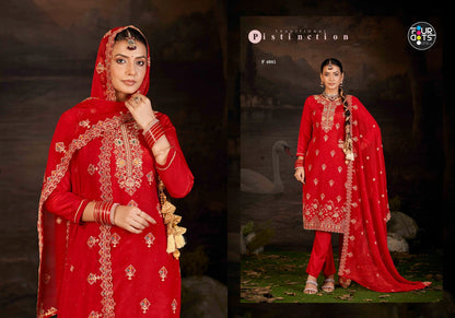 Ishita Four Dots Organza Pant Style Suits Manufacturer India