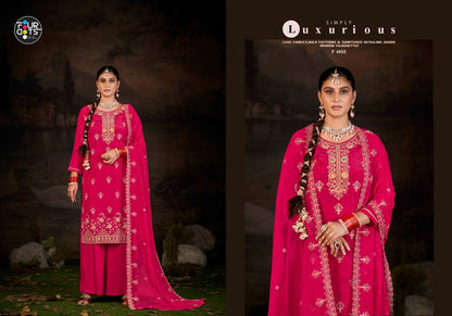 Ishita Four Dots Organza Pant Style Suits Manufacturer India