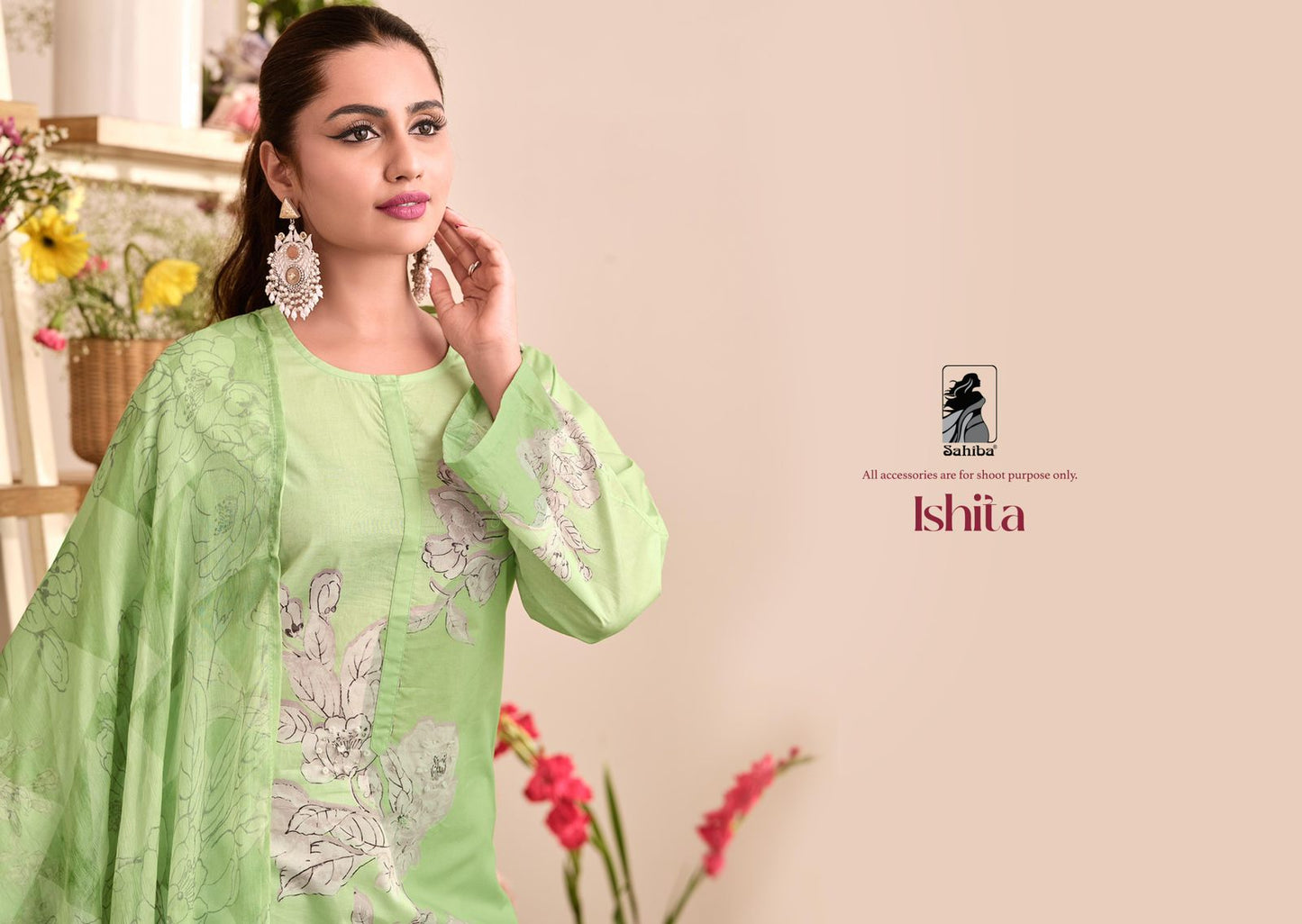 Ishita Sahiba Cotton Lawn Plazzo Style Suits