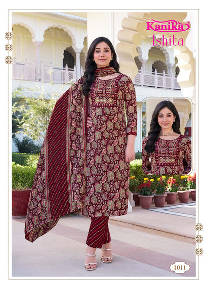 Ishita Vol 1 Kanika Readymade Cotton Pant Suits Exporter Gujarat