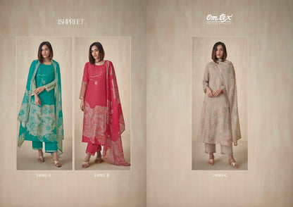 Ishpreet Omtex Jacquard Pant Style Suits Manufacturer Ahmedabad