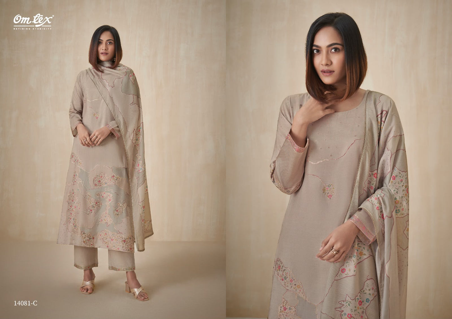 Ishpreet Omtex Jacquard Pant Style Suits Manufacturer Ahmedabad