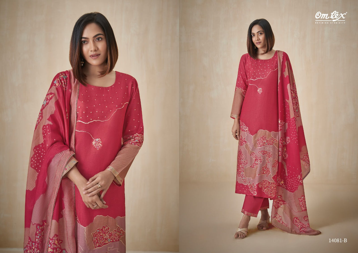 Ishpreet Omtex Jacquard Pant Style Suits Manufacturer Ahmedabad