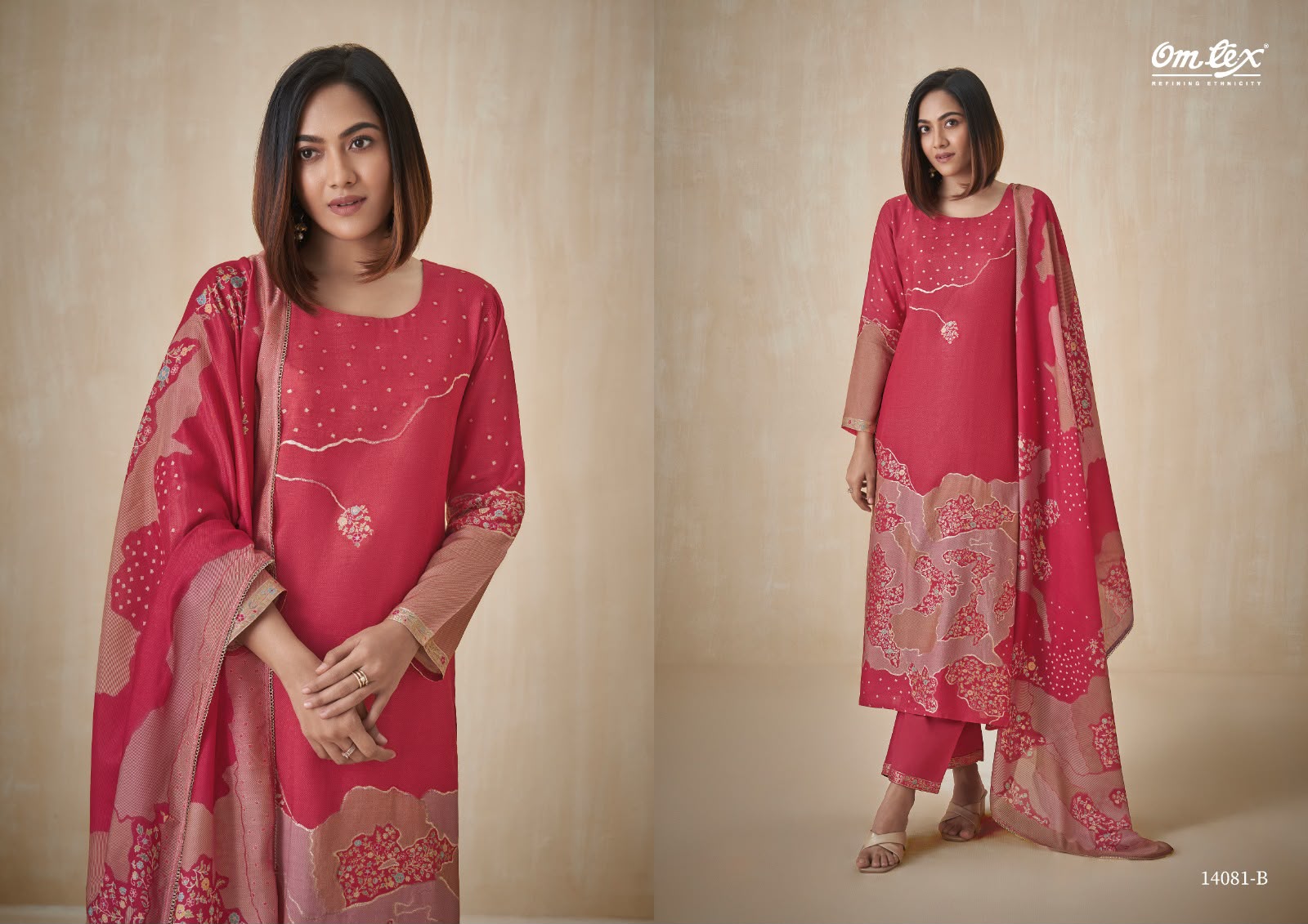 Ishpreet Omtex Jacquard Pant Style Suits Manufacturer Ahmedabad