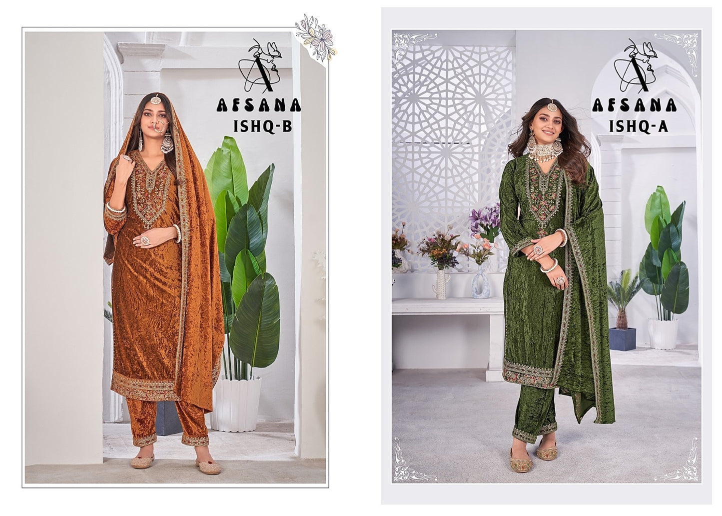 Ishq Afsana Readymade Velvet Suits Exporter Gujarat