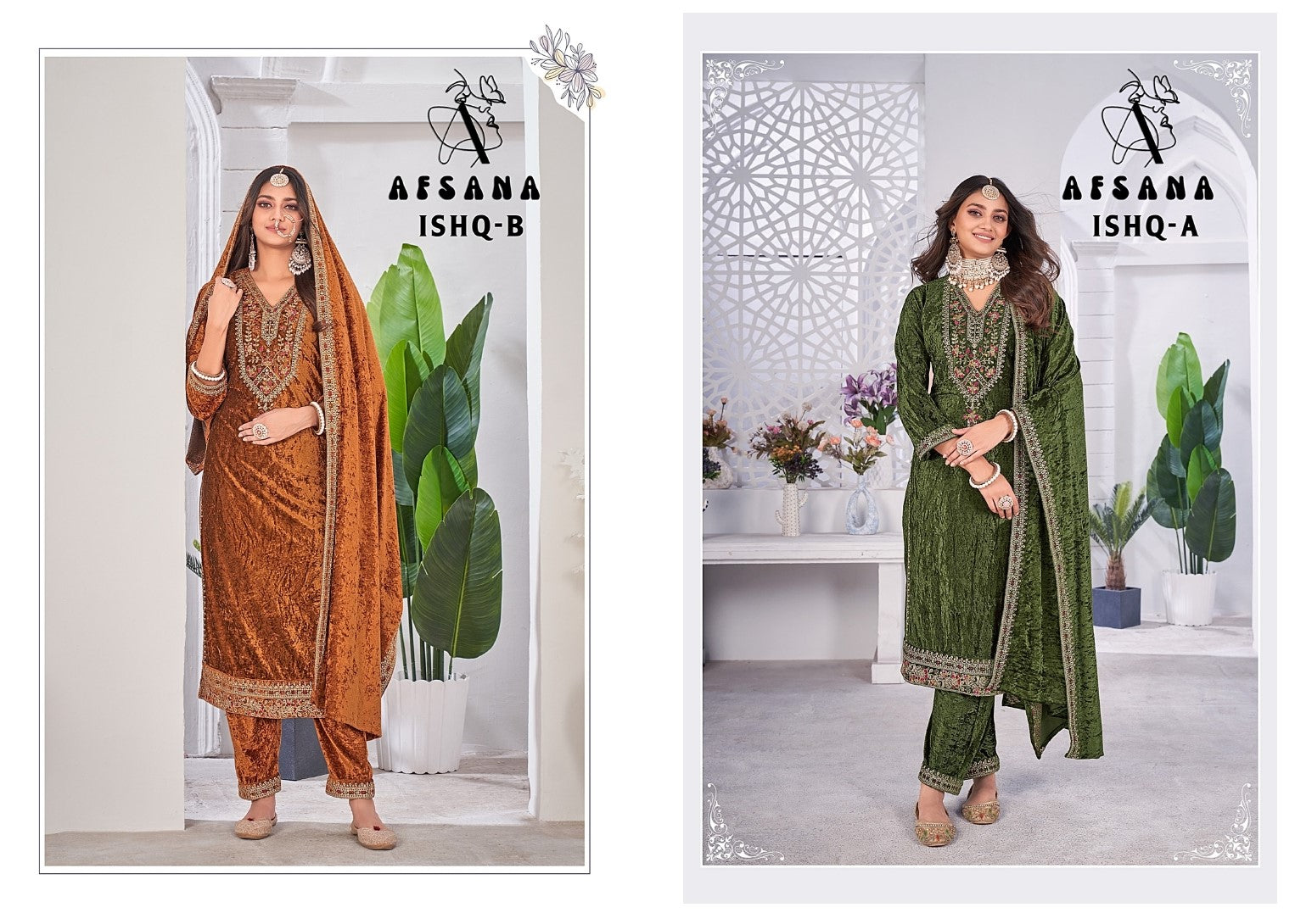 Ishq Afsana Readymade Velvet Suits Exporter Gujarat