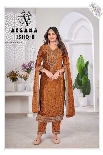 Ishq Afsana Readymade Velvet Suits Exporter Gujarat