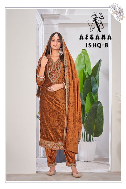 Ishq Afsana Readymade Velvet Suits Exporter Gujarat