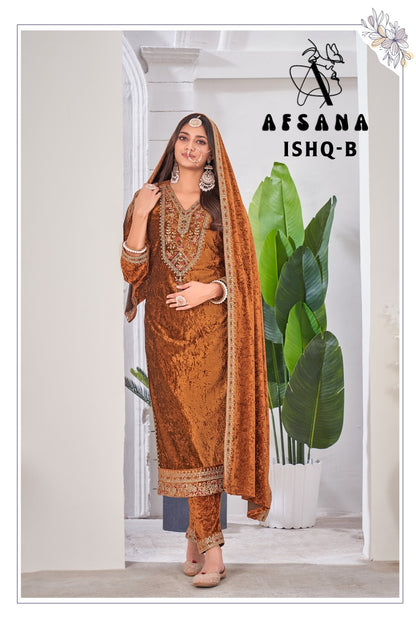 Ishq Afsana Readymade Velvet Suits Exporter Gujarat