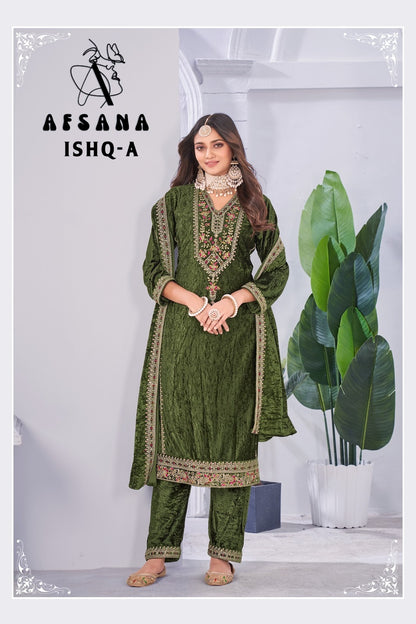 Ishq Afsana Readymade Velvet Suits Exporter Gujarat