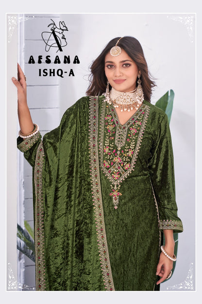 Ishq Afsana Readymade Velvet Suits Exporter Gujarat