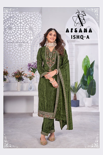 Ishq Afsana Readymade Velvet Suits Exporter Gujarat