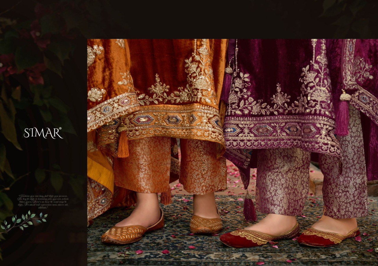 Ishq Vol 2 Simar Velvet Suits Manufacturer Ahmedabad