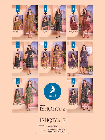 Ishqiya 2 Kaya Chanderi Anarkali Kurtis Exporter Gujarat
