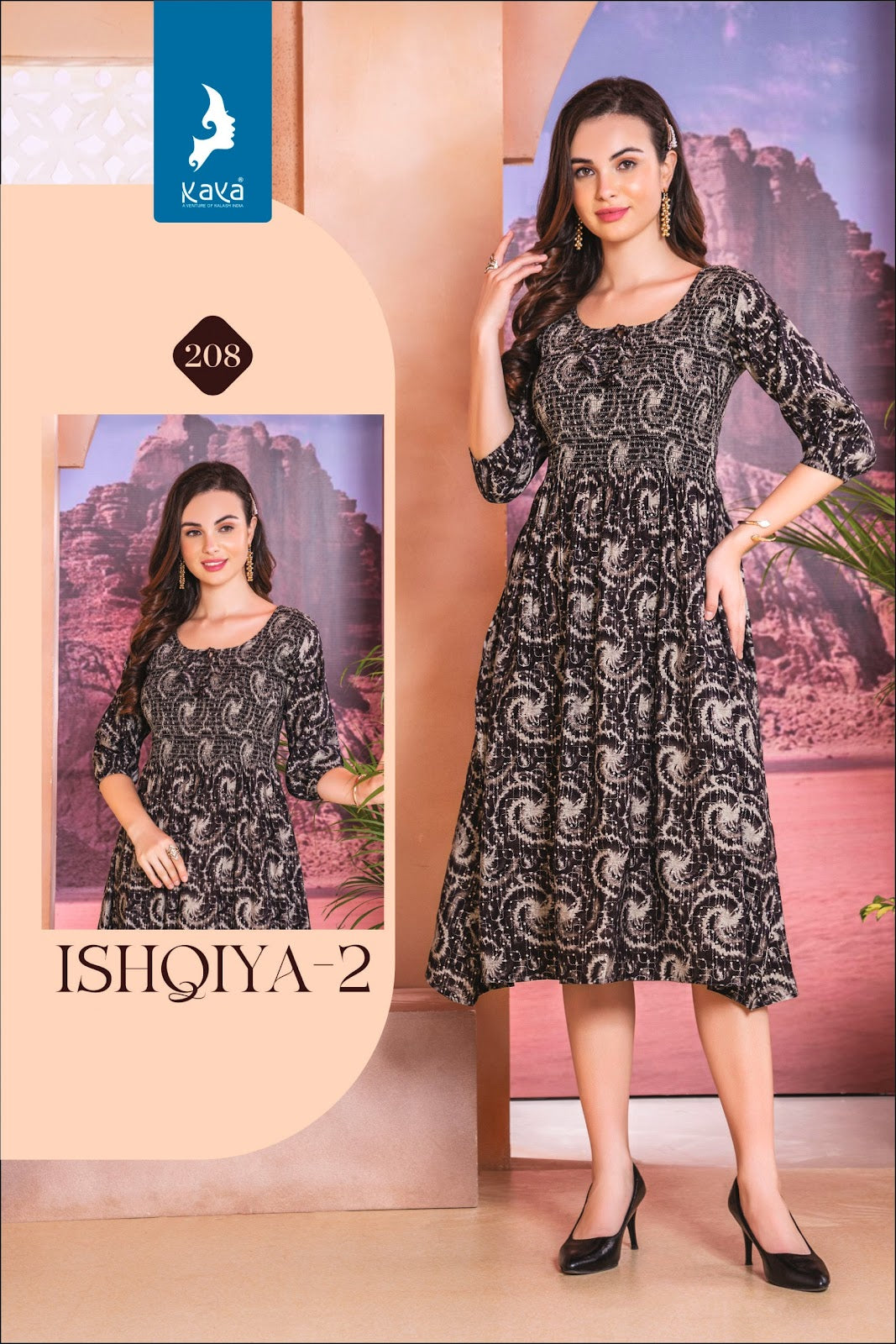 Ishqiya 2 Kaya Chanderi Anarkali Kurtis Exporter Gujarat