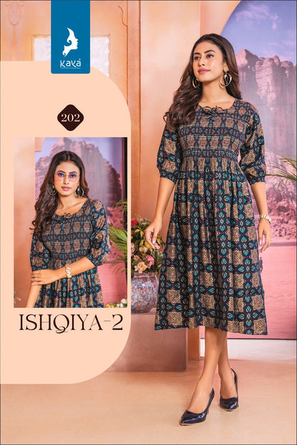 Ishqiya 2 Kaya Chanderi Anarkali Kurtis Exporter Gujarat