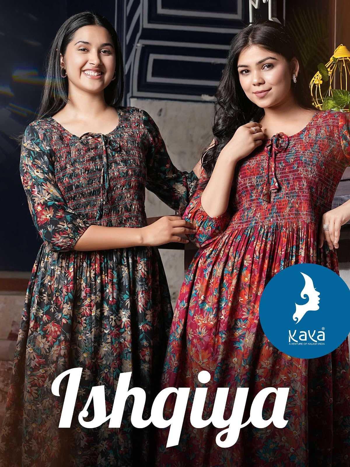Ishqiya Kaya Chanderi Anarkali Kurtis Manufacturer Gujarat