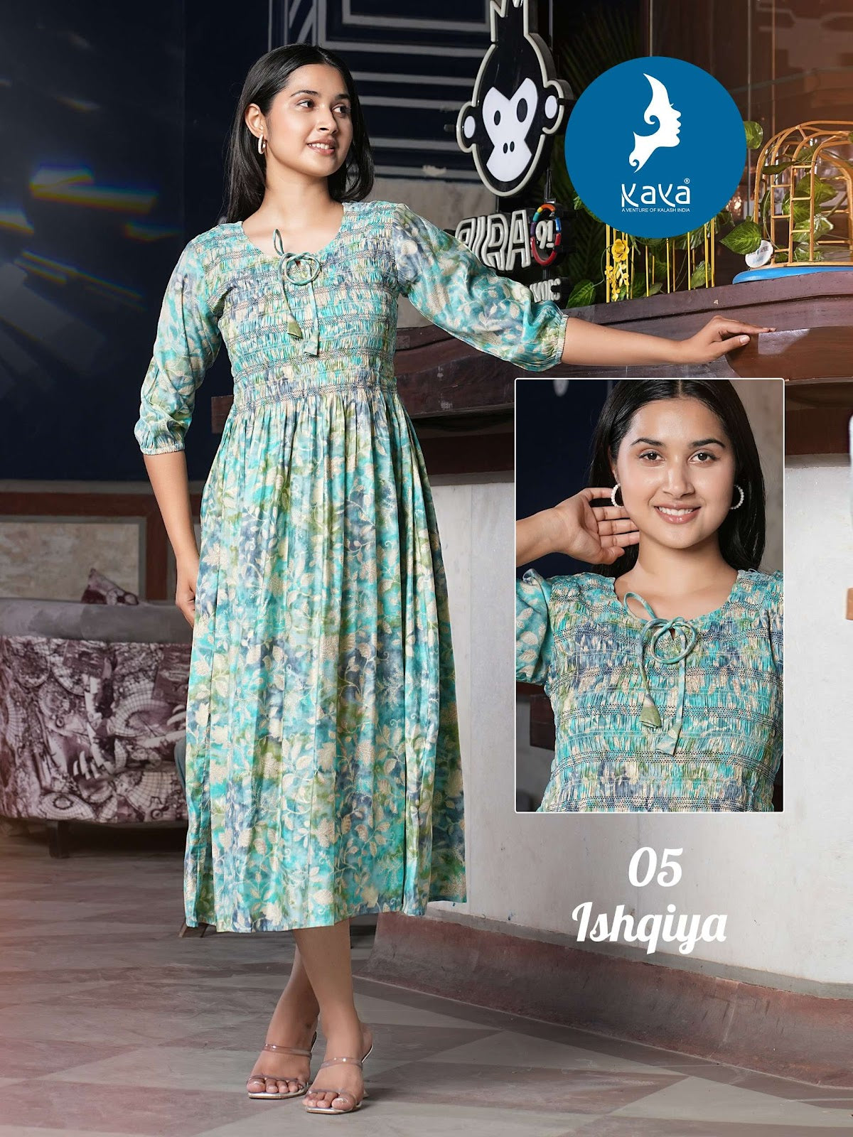 Ishqiya Kaya Chanderi Anarkali Kurtis Manufacturer Gujarat