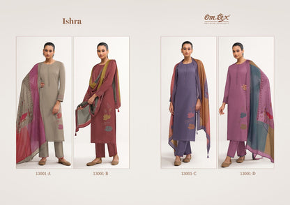 Ishra Omtex Lawn Cotton Pant Style Suits Wholesaler India