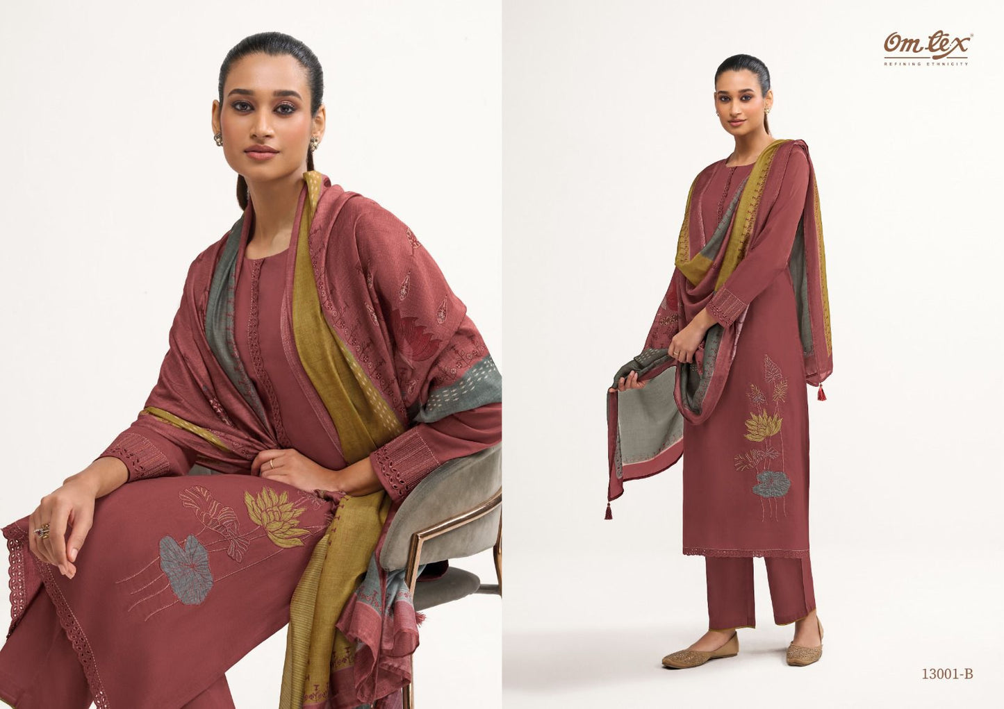 Ishra Omtex Lawn Cotton Pant Style Suits Wholesaler India