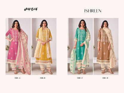 Ishreen 3280 Jay Vijay Cotton Pant Style Suits Supplier India