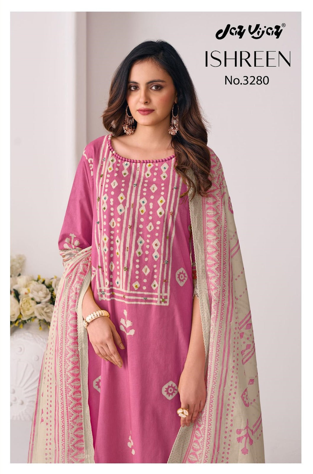 Ishreen 3280 Jay Vijay Cotton Pant Style Suits Supplier India