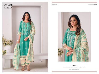 Ishreen 3280 Jay Vijay Cotton Pant Style Suits Supplier India