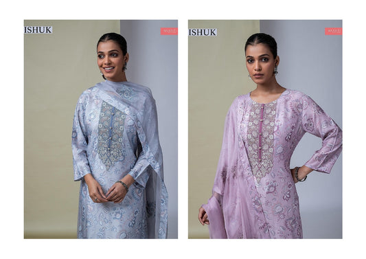 Ishuk Naariti Muslin Pant Style Suits Exporter India