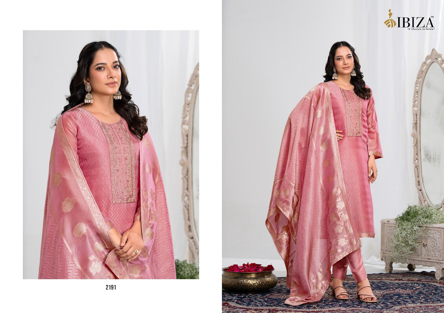 Ishum Ibiza Simar Pant Style Suits Wholesale Price