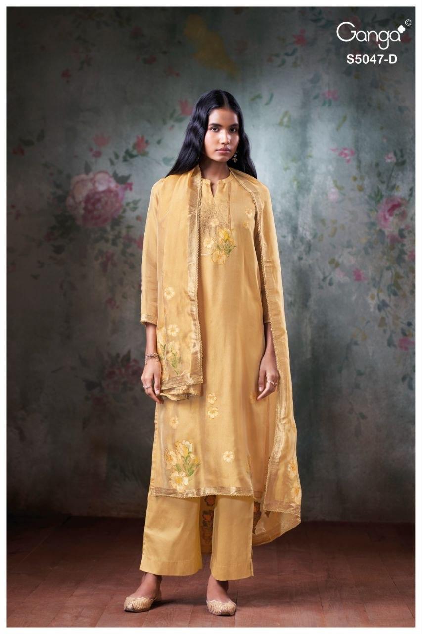 Ishvanshi S5047 Ganga Woven Silk Pant Style Suits Supplier Gujarat