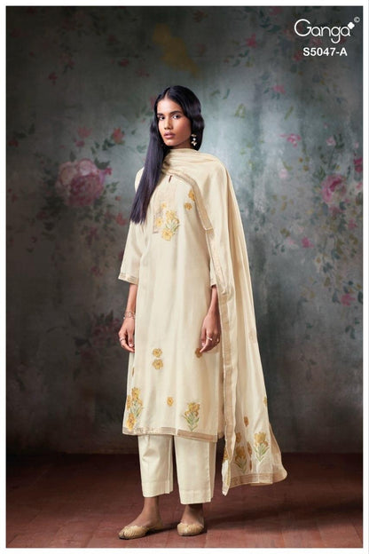 Ishvanshi S5047 Ganga Woven Silk Pant Style Suits Supplier Gujarat