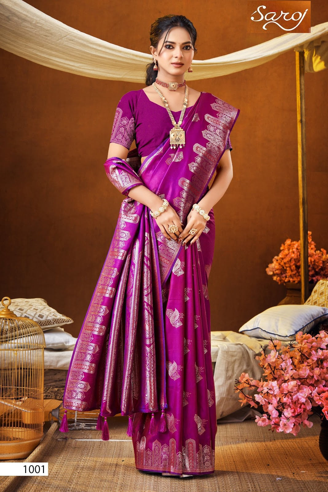 Ishwari Silk Vol 5 Saroj Sarees Wholesaler Ahmedabad