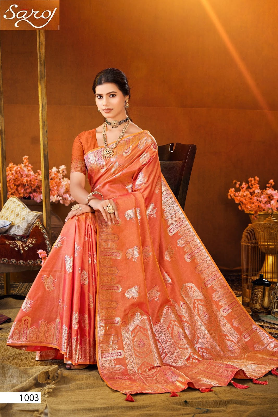 Ishwari Silk Vol 5 Saroj Sarees Wholesaler Ahmedabad