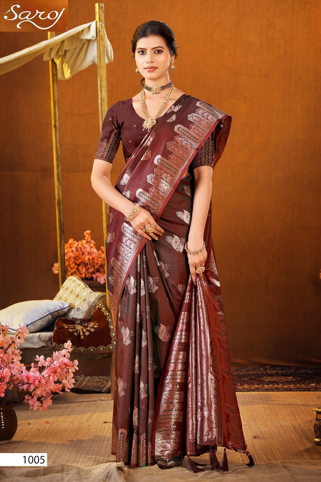 Ishwari Silk Vol 5 Saroj Sarees Wholesaler Ahmedabad